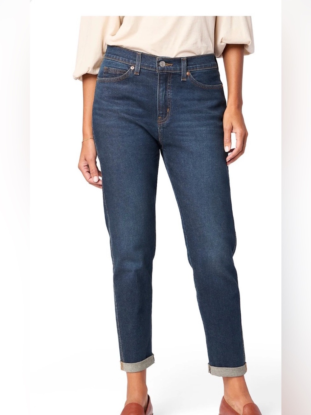 Women’s Levi Gold Mid Rise Slim Boyfriend Jeans Size 12